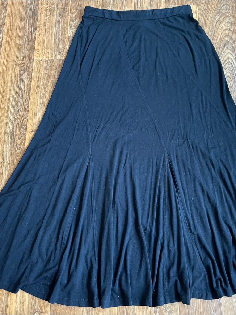 Black Women's A-Line Maxi Skirt